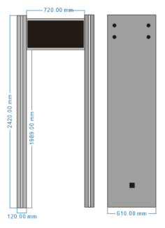 AI(人工知能)ゲート型金属探知機 ZA500